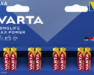 Lot de 8 piles durables VARTA LR3