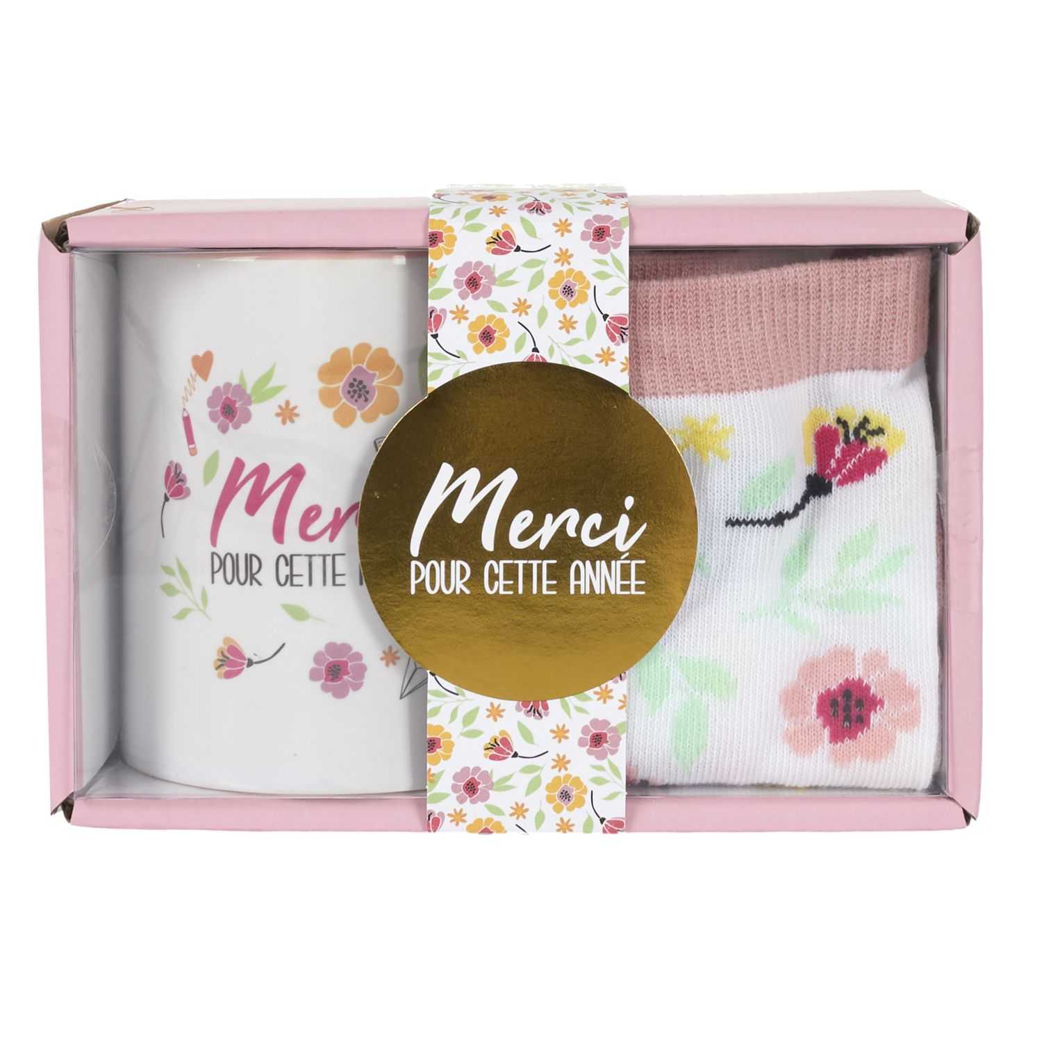Coffret bougies et chaussettes " Merci pour cette année !" – Image 4