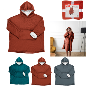 Sweat plaid effet flanelle